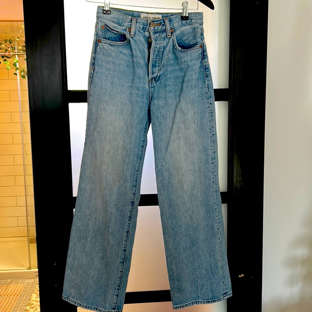 Denim Forum The Farrah High Rise Wide Leg